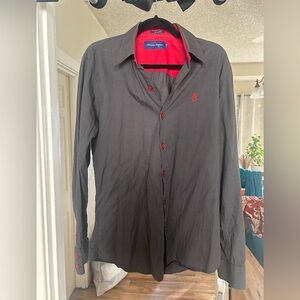 American Navigation Red Slim Fit Shirt. Dress shirts formal
